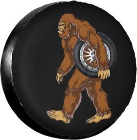 Ogd-2 Ogkdlew Funny Bigfoot Takes The Spare Tire Wheel Cover For 15 Inch Bigfoot-i