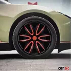 U002464 Omac 16 Inch Wheel Covers Hubcaps For Toyota Tacoma Black Matt Red Matte