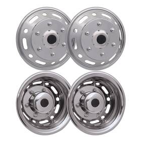 U023895 Omac 16 Inch Dual Wheel Simulator Hubcaps For Gmc Savana Steel Front And Rear