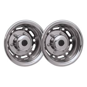 U023992 Omac Wheel Simulator Hubcaps Rear For Nissan Nv200 2013-2021 Chrome Silver Steel