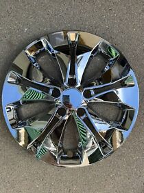 7640p-c  One 2012-2014 Honda Cr-v Ex # Chrome Wheel Skin For 17inch 10 Spoke Rim
