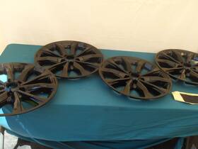 Opkoure 841417185535 18 Inch Gloss Black Wheel Skins For Honda Crv Ex 2023-2025 Abs Set Of 4