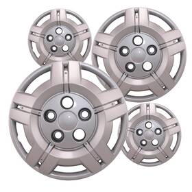 Ccihc-68157838ab-16sl-5ss Oxgord Set Of 4 Hubcaps 16 Inch Silver Abs Wheel Covers For 2014 - 2022 Ram Promaster