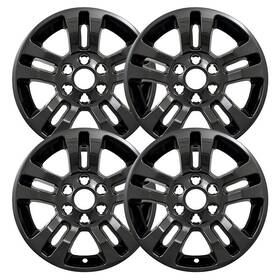 Frws-5646-18gb-5ds Oxgord Impostor Wheel Skins Gloss Black 18 Inch Set Of 4 For Chevy Silverado Suburban T