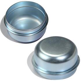Ozisens Ymqc0034-2 2pcs 1.98ftft Trailer Hub Dust Caps Bearing Center Silver