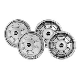 37-1950w Pacific Dualies New Wheel Simulator 19.5 Inch 8 Lug 275mm Bolt Circle 4
