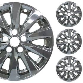 Prt-1063-16s-chr Pacific Rim Pacrim 16 Inch Toyota Camry Wheel Cover Set Silver/charcoal