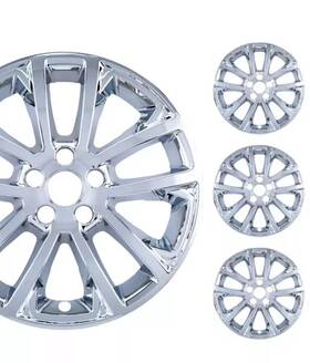 7919p-c Pacific Rim & Trim Fits 2019-2022 Jeep Cherokee Latitude # 17 Inch Chrome Wheel Skins Set/4