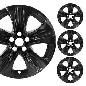 Pacific Rim & Trim 840109297624 Pacrim 18 Inch Gloss Black Wheel Skin Set For Toyota Highlander Xle And Hybrid 20-25