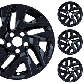 Pacific Rim & Trim 841417120215 Pacrim 17 Inch Gloss Black Wheel Skins For Honda Crv 2015-2017 Abs Set Of 4