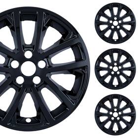 Pacific Rim & Trim 841417120482 Pacrim 17 Inch Gloss Black Wheel Skins For Jeep Cherokee 2019-2021 Abs Set Of 4