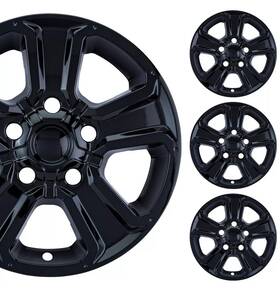 Pacific Rim & Trim 841417175444 Pacrim 18 Inch Gloss Black Wheel Skins For Toyota Tundra 2014-20 Abs Set Of 4