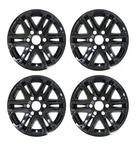 Pacific Rim & Trim 841417181575 18 Inch Gloss Black Wheel Skin Set For Toyota Tundra/sequoia Sr5 2022-2024 4-pack