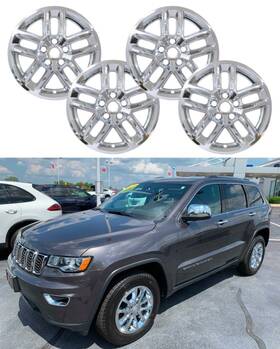 8921p-c Pacific Rim & Trim 2014-2016 / 2021 Jeep Grand Cherokee # 18 Inch Chrome Wheel Skins New Set/4