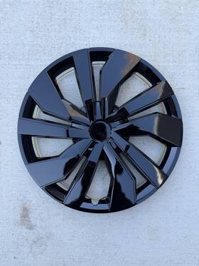 Prt-1064-15gb Pacific Rim & Trim Universal 15 Inch Wheel Covers Hub Caps Snap-on Set Of 4 Gloss Black