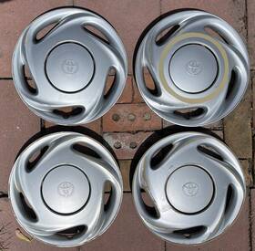 42621-ab010 Pacific Teq 61097ams 1995/00 Toyota Corolla 14 Inch Hubcaps Oem Parts Setoft4 Full Sized