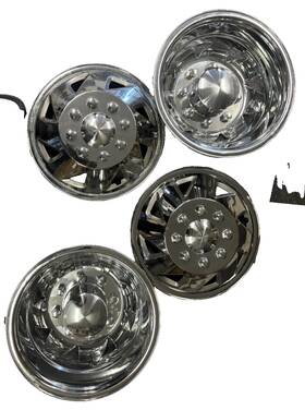 Wh305-abs Pilot Automotive 16 Inch Universal 8 Lug Dually Wheel Hub Caps Rim Simulators Covers