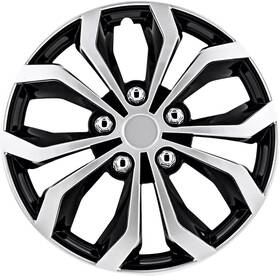 Wh553-17s-bs Pilot Automotive Set Of 4 Car Wheel Cover 17 Inch Fits All Vehicle Black Silver Spider Design