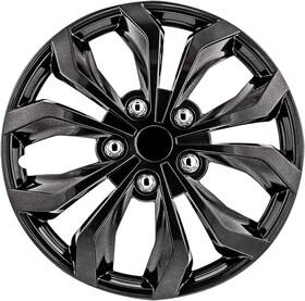Pilot Automotive Wh555-18gm-b Universal Hubcap Wheel Covers 18 Inch Spyder Performance Gunmetal Grey Abs Set Of 4