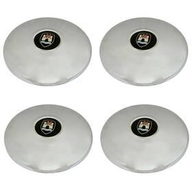 Kt-1094 Pirate Mfg Hub Caps With Castle Emblems Set Of 4 Stock Style For Vw Bug Late Lug Wheel