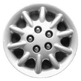 570-00532 Plymouth 196743137612 15x 10 Spoke Refurbished Wheel Cover Painted Silver