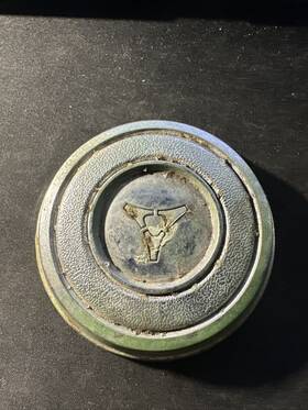 292542 Plymouth 1970s-1980s Dodge Center Cap Cast Into It. 3 1/2 Inch Od X 3/4 Tall