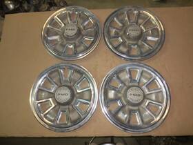 5006 Pontiac 1967 67 Hubcap Rim Wheel Cover Hub Cap 15 Inch Disc Brake Oem Used Set