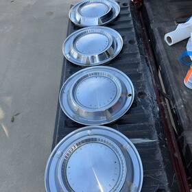 570.gm2s61 Pontiac Set Of 4 Motor Division 1961 Wheel Cover Hubcap Oe Vintage Bonneville