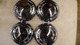 9700635 Pontiac 1961-1966 Standard Hubcaps Inch Dog Dish Set Of 4