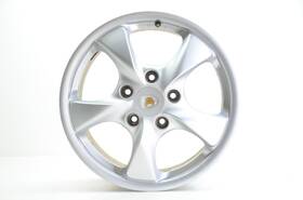 98636212606 Porsche Rear 5 Spoke 17x8-1/2 Wheel Assembly Fits 01-03 Boxster