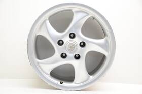 99336213406 Porsche 1998-2003 Boxster S 18x7-1/2 Inch Front 5 Spoke Curved Wheel