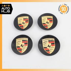 95836130303 Porsche 99736130310 Boxster 986 Wheel Center Hub Cap Cover Set Of 4 Oem