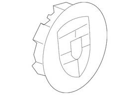 9p1-601-147-a-ep8 Porsche Genuine 2011-2018 Cayenne - Center Cap