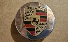 9p1.601.289 Porsche Genuine Center Hub Caps Wheel Hi Polish 911 Oem Centerlock Dented