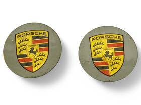 9p1601147am72 Porsche 10-13 Panamera 970 Standard Wheel Center Cap Hub Cover Emblem Set Of 2