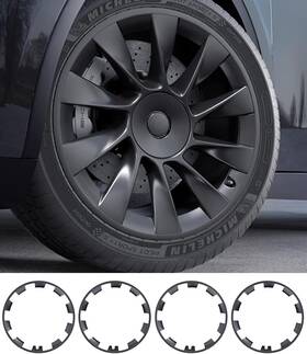 Wrp1 Poswis 20 Inch Wheel Rim Protector Abs Guard Hubcap Cover For Tesla Model Y
