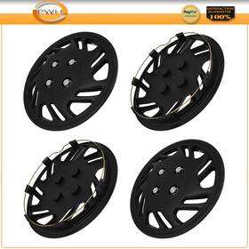 Pws178745002 Preminumwheel Spacer 4x Black Universal Wheel Cover Trim Kit Snap-on For Rim 13 Inch Hub Caps