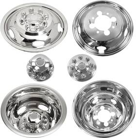 Puermto Pp-708dr 2003-2018 Dodge Ram 3500 17inch Polished Stainless Steel Dual Wheel Simulators