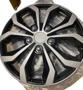 6tawhc0130 Qualityfind 4 Pcs 14 Inch Universal Wheel Hub Caps Black And Silver Cover Trim Kit