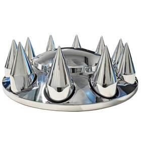 Raneys 10161ux Gladiator Chrome Front Axle Wheel Cover Kit 33mm Thread-on Spike Nut Covers New