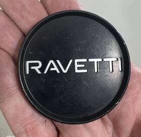 Cc576-b2p Ravetti Genuine Wheel Center Cap 2.50 Inch Wide Flat Black