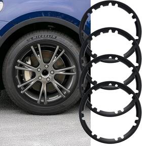 19-b4 Rayluxe Tesla Model Y 19 Inch Rim Protector Matte Black 4 Pcs