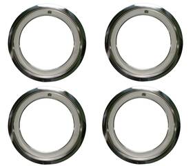 470073 Reproduction 1969-1982 Corvette Rally Wheel Trim Band Beauty Rings Set Of Four 15 X 8 C3 New