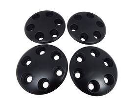 Pt00044781 Rivian 4 New Oem Commercial Van Rcv 500 700 Black Wheel Center Hub Caps 00044781