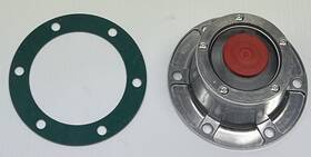 3434024 Roadmasters 889626045516 Hub Cap 6 Hole Bolt On Steer Axle Aluminium With Plug