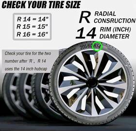 554-213-35 Rolling Wheel Cover 4 Pcs Hubcap Fits Honda Civic 2001-2005 14-in Custom Gloss Rim