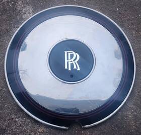Ur71419 Rolls-royce 1 Oem 1991-1994 Corniche Hubcap Wheel Cover With Emblem P/n