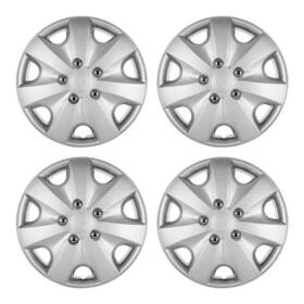 5051 Roxx 4 Pcs 16 Inch Wheel Covers Snap On Full Hub Caps Fit For R16 Tire And Steel Rim