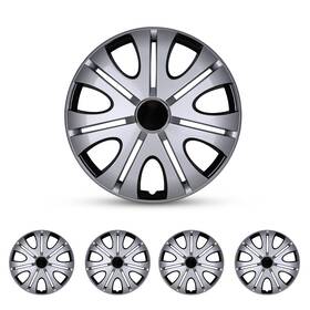 Chb-5082-dp-14 Roxx 4 Pack 14 Inch Universal Wheel Rim Cover Hubcaps Snap On Car Truck Fit R14 Tire