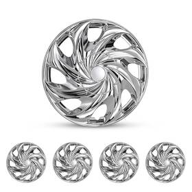 Roxx Chb-t003-c-14 4 Pack 14 Inch Universal Wheel Rim Cover Hubcaps Snap On Car Truck Fit R14 Tire